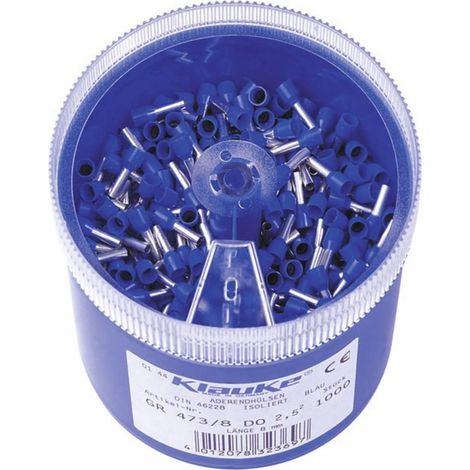 klauke GR4738DO terminales azules 2,5 mm² 1000 piezas