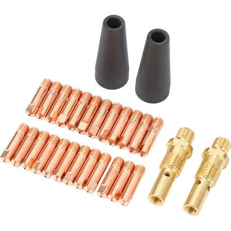 Kit de soudage MIG 28 pièces avec buses sans gaz, diffuseurs, pointes 0,9 mm pour pistolet Magnum 100L (1/5)