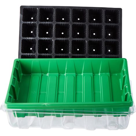 Flower Hort Up Greenadero Grandes Plast Pack 3 UDS, 24 Alveolos (1/4)