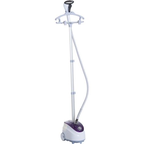 Défroisseur vapeur vertical défroisseur à vêtements 1,8 L 1800 W débit vapeur 30g/min tige telescopique blanc violet (1/4)