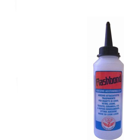 Flashbond Colla Adesivo Rapido Trasparente Acetovinilico Aceto Vinilica 125 Ml