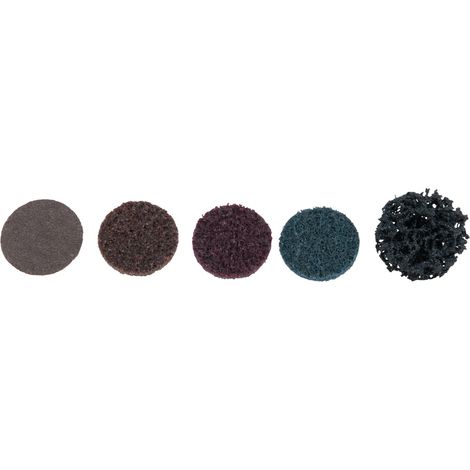 KS Tools Ersatz-Schleifpads, Ø26,7 mm, Strip Rad schwarz, 10er Pack