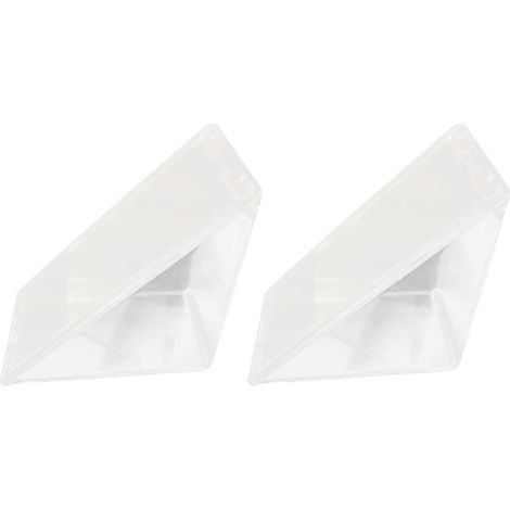 Dreieckige Sandwichbox, 2 Stück, transparent, abwaschbar, multifunktionale Aufbewahrungsbox (1/5)