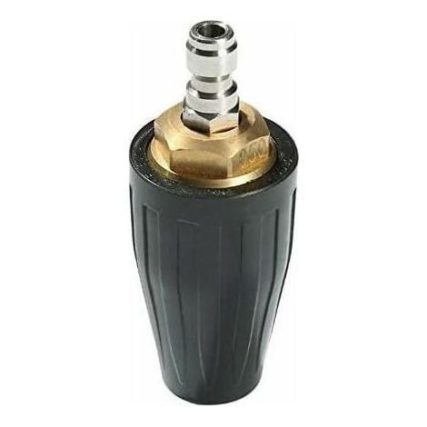 360 �� rotatif turbine buse de nettoyage pistolet accessoires raccord rapide Nettoyeur haute pression buse de lavage de voiture (noir - 3000)