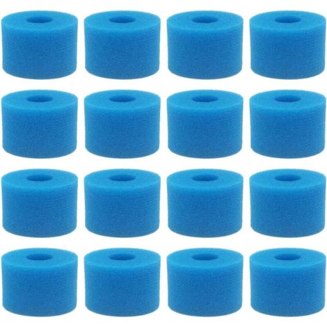 16 PièCe SéRie pour Pure Spa Cartouche Filtrante RéUtilisable en Mousse Lavable pour Bain à Remous, Type S1 (1/5)