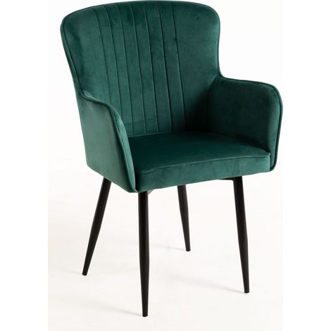 Sillas Comedor - Silla Dalye Terciopelo - Verde