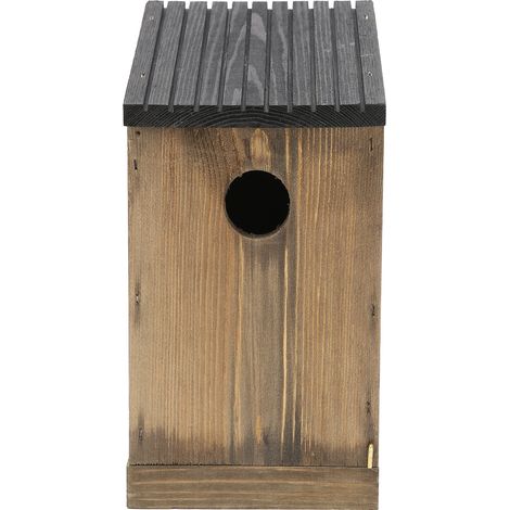 Nid en bois pour oiseaux de compagnie, maison nichoir accessoire de jardin ornemental
