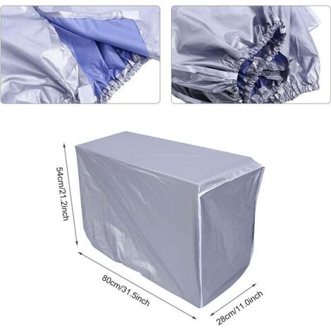 Außenabdeckung für Klimaanlagen, wasserdichte Klimaanlagenabdeckung (80 × 28 × 54 cm) (1/4)