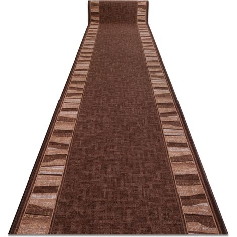 Läufer Antirutsch LINEA braun 100cm brown 100x350 cm