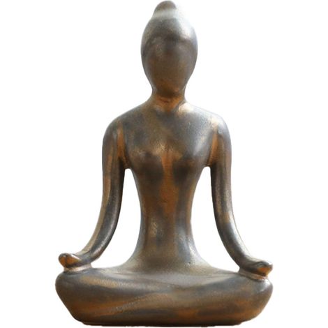 Statue Céramique - Sculpture Abstraite Décoration Intérieure Maison Bureau Couloir - 1 Pièce (1/5)
