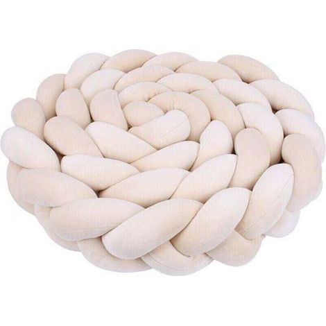 Tour de lit bébé 2m - Oreiller aide sommeil - Beige (1/4)