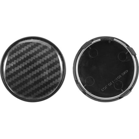 Cache de moyeu de roue 4Pcs Cache Moyeux OD 61mm ID 56mm Couverture Universelle de Jante de Pneu de Véhicule Noir (1/5)