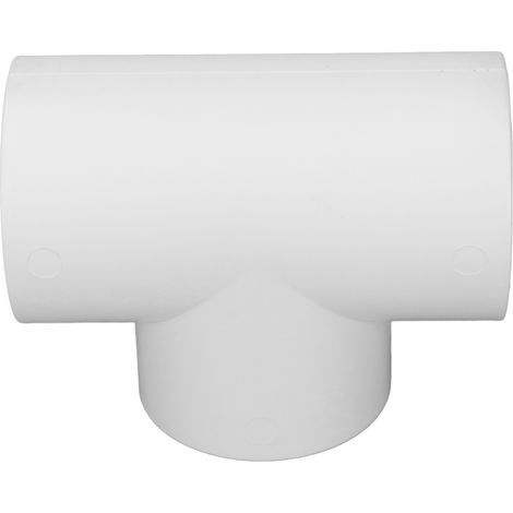 Raccord de conduit à 3 voies en PVC résistant à la corrosion, en forme de T, pour tuyau rond, avec adaptateur et répartiteur à 3 trous de 4 pouces. (1/5)