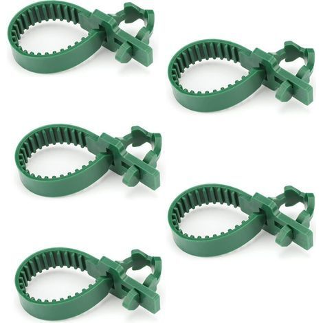 5 Pieces Ties for Tree Stakes 24CM, Green Tree Branch Ties, Ties for Tiing Trees, Tree Stake and Tie, for Supporting Trees, Plants (1/5)