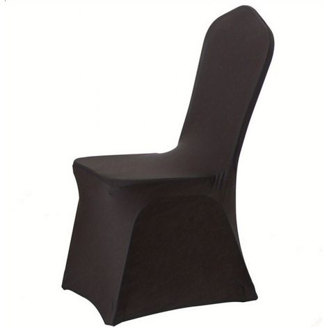 Juego de 4 fundas flexibles para sillas, ideales para bodas, fiestas, banquetes y reuniones. (1/4)