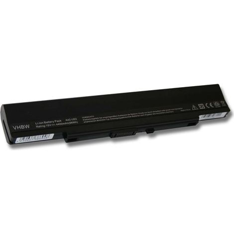 vhbw Akku kompatibel mit Asus U33JC-RX044V, U33JC-A1, U33JT, U33JC-RX068V, U33J, U33, U33JC, U42F, U42, U42JC, U42J Notebook (4400 mAh, 15 V, Li-Ion) (1/3)