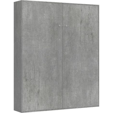 Lit Double Escamotable Vertical Kentaro Cemento (1/5)