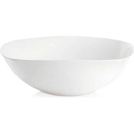 Bol en verre blanc Luna 25 cm, 2 l (1/4)