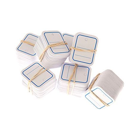 Étiquettes textiles neutres bleues 30x37mm - AGIPA 1000 pièces