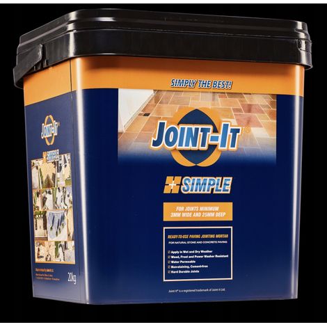 Joint-It Simple, mortier de résine noir 20 kg (1/4)