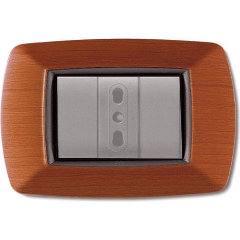 Placca Mylife 3 Mod. Legno Chiaro ( Elettrocanali Cod. Ecl2983Lc )