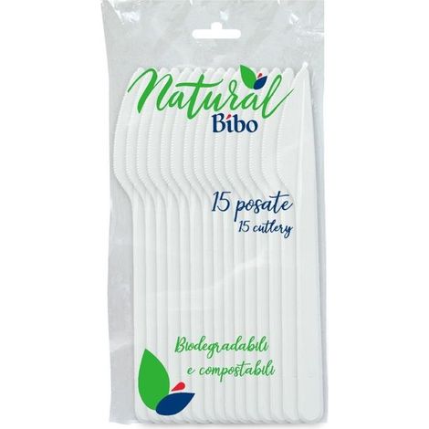 Coltello                 Pz 15 Bianco Natural Bibo (1/2)