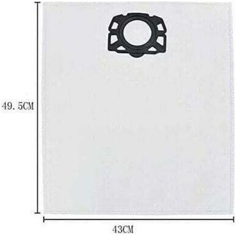 FENOPLASTICALot de 10 sacs d'aspirateur pour Karcher WD4 WD5 WD6 MV4 MV5 MV6