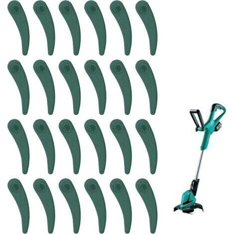 24pcs Replacement Plastic Blades Trimmer Blade Edger Trimmer Blade Plastic Blades Plastic Blade Edger Trimmer for Bosch Art 23-18 Li Art 26-18 H335 String Trimmer Blades (1/5)