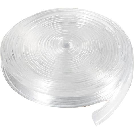 1 striscia sigillante in silicone, flessibile, trasparente, riposizionabile, per isolare finestre e porte, sia all'interno che all'esterno. (1/5)