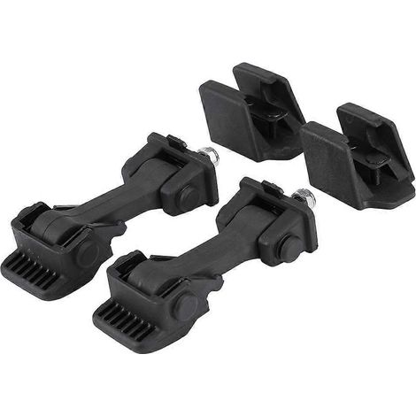 2er-Set Sicherheitsverschlüsse und Halterungen für die Motorhaubenverriegelung für Jeep Wrangler JK 2007-2016 55395653AF