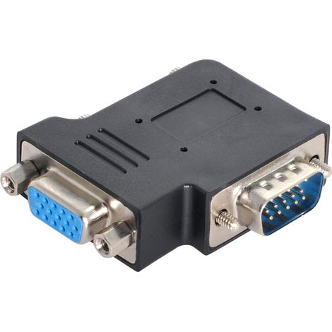Adaptateur vertical plat à angle droit VGA SVGA mâle vers femelle,des produits fiables et une qualité constante. (1/5)