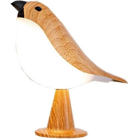 Lampe de table en forme de petit oiseau, lampe de table sans fil rechargeable avec 3 températures de couleur, télécommande et capteur tactile (1/5)