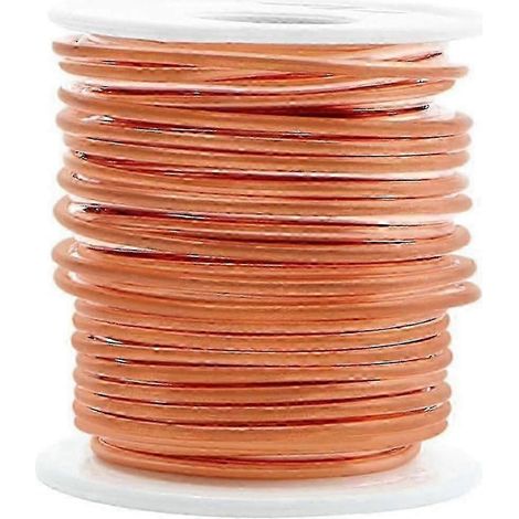 Fil de cuivre nu souple pur à 99,9 % pour jardinage et électroculture, calibre 16, diamètre 1,3 mm, fournitures de loisirs créatifs (1/5)