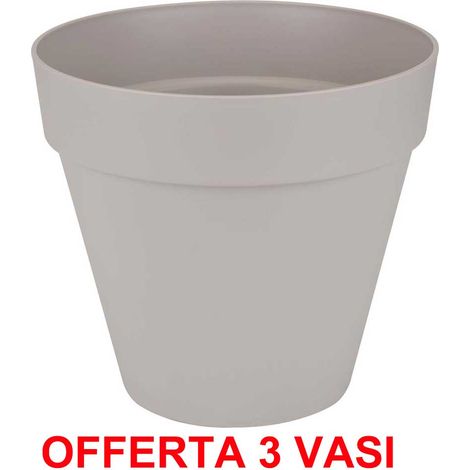 OFFERTA 3 VASO LOFT URBAN ROUND 30 WARM GREY