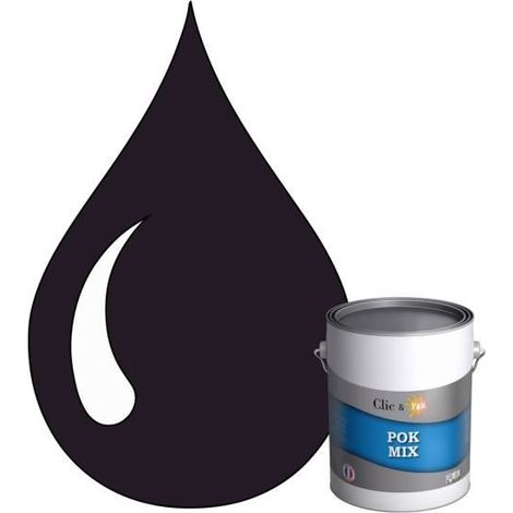 Peinture d'Accroche et Finition 2 en 1 - POK - POK MIX Bleu - Acrylique Satinée - RAL 5011 - 1L (1/4)
