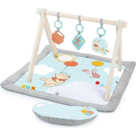 DISNEY BABY -WINNIE- Tapis de sol éveil bébé évolutif, arche en bois pliable avec jouets sensoriels, miroir (1/5)