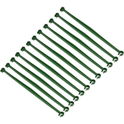 Lot de 24 connecteurs de treillis extensibles pour cage à tomates - Supports de tige de connexion en plastique - Fournitures de jardinage pour tous les piquets de plantes (1/5)