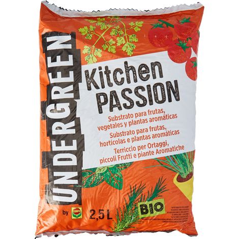 COMPO TERRICCIO KITCHEN PASSION PER ORTAGGI PICCOLI FRUTTI E AROMATICHE 2,5 LITRI (1/3)
