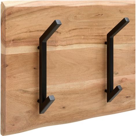 Mömax Wandgarderobe Rivera 4 Schwarz/Akaziefarben (1/5)
