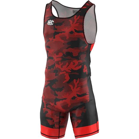 Extreme Hobby Kinder-Wrestling-Trikot HAVOC Rot 116