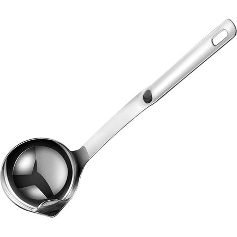 écumoire à Graisse Louche De Cuisine En Acier Inoxydable Avec (1/5)