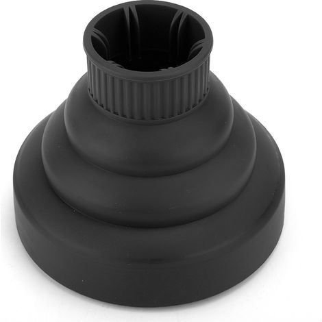 Diffuseur/pare-vent pliable professionnel pour sèche-cheveux (noir) (1/5)