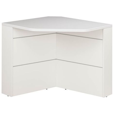 Banque d'accueil d'angle pour personne à mobilité réduite L 83 x H 74 cm - Sunday - gris