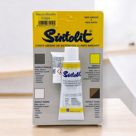 Stucco riparatore ricostruttore mini per metallo sintolit 60 ml (1/2)