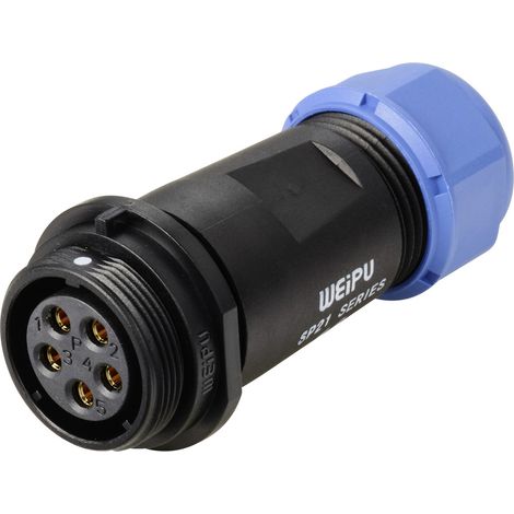 Weipu SP2111 / S 5 Rundstecker Buchse, gerade Gesamtpolzahl: 5 Serie (Rundsteckverbinder): SP21 1 S