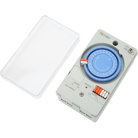 Minuteur Mécanique Anti-Parasites Programmateur Horaire pour Éclairage Public 220-240V (1/5)