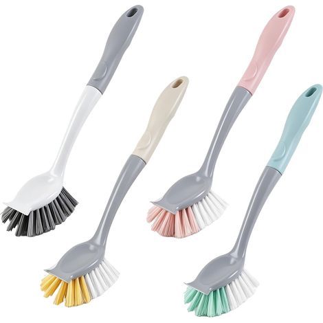 4PCS Brosse Vaisselle, Brosse Cuisine Dureté Forte pour Salissures Lourdes, Brosse Nettoyage et Naturelle, Brosses Menage Compatible Lave Vaisselle Longue Durée Hygienique (1/4)