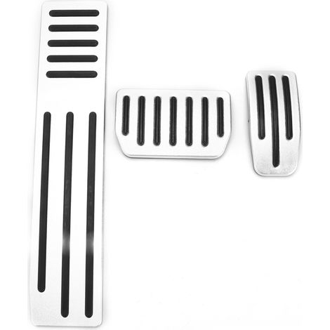 3pcs Accelerator Brake Pedals Foot Rest Plate Metal Rubber Replacement for Tesla Model X 2012‑2018 (1/5)