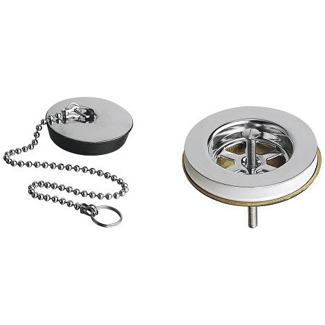 BONDE DE LAVABO A CHAINETTE 1"1/4 LAITON VIEUX BRONZE - CRISTINA ONDYNA AC84992