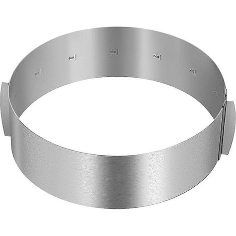 OUNONA Moule à gâteau mousse à étages en acier inoxydable réglable de 15 à 30 cm (1/5)